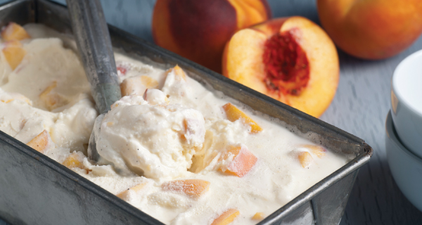 Homemade Peach Icecream
