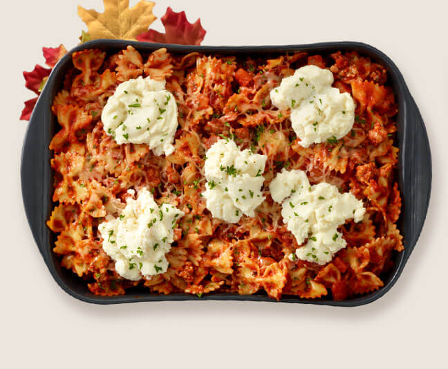 Delicious lasagna with ricotta cheese